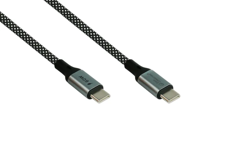 Good Connections USB-C Spiralkabel 60W 1m Textil