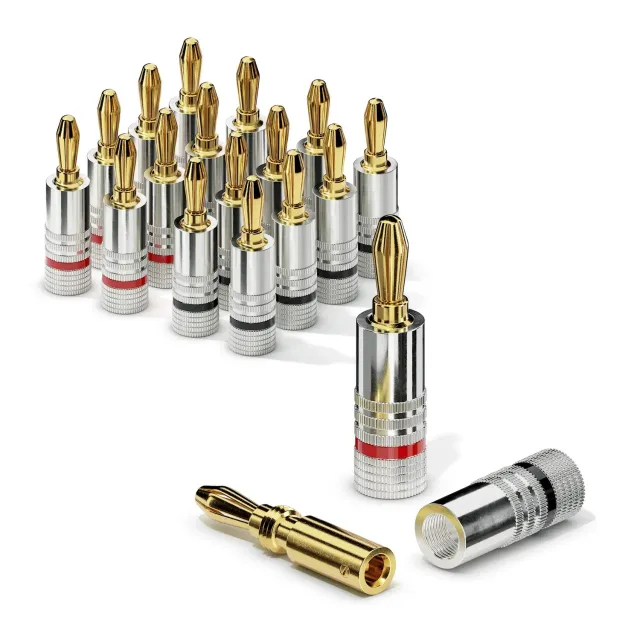 Sonero S-SC000-16 Bananenstecker 16er-Set vergoldet