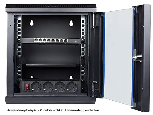 Good Connections 10 Zoll Wandgehäuse 12HE 300x312x615 mm schwarz