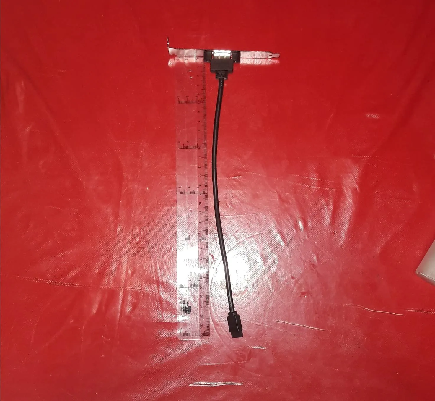 Kenable eSATA Slotblech-Adapter 25cm 1 Port intern