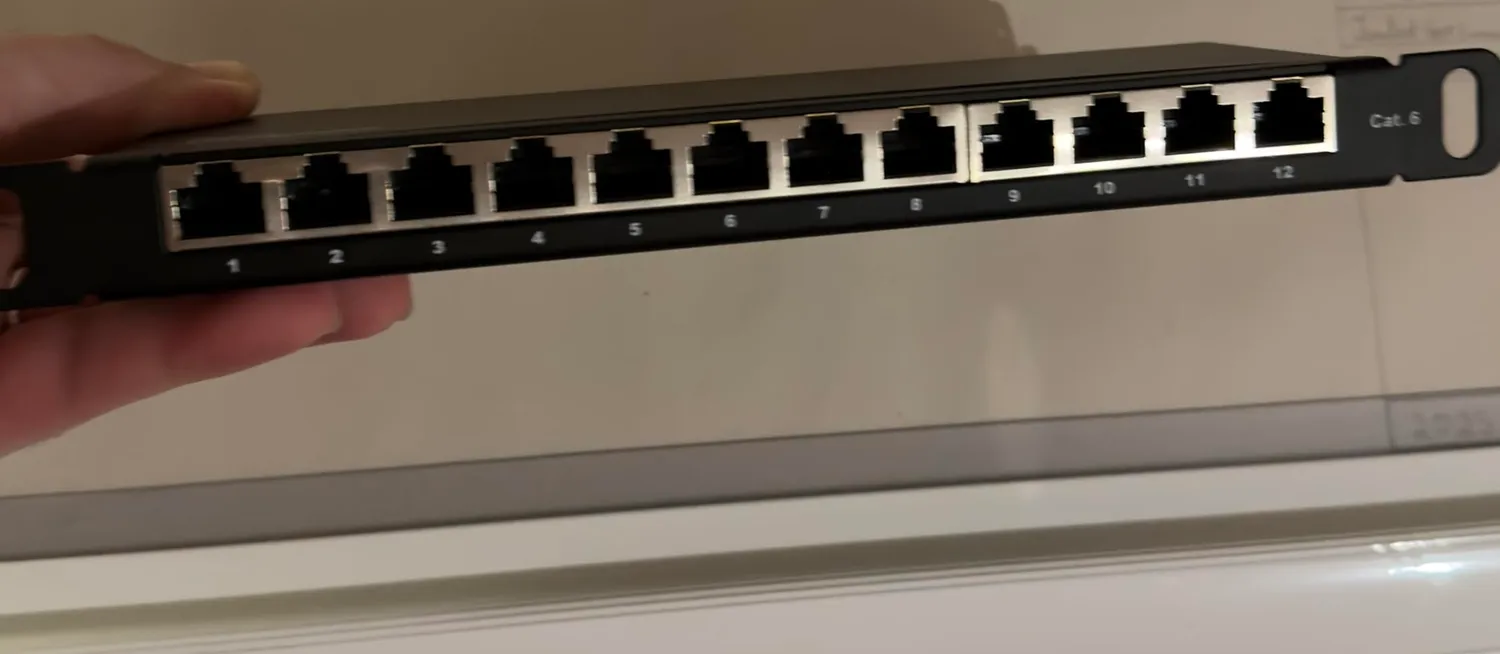 Good Connections 10 Zoll Patchpanel Cat.6 12-Port schwarz