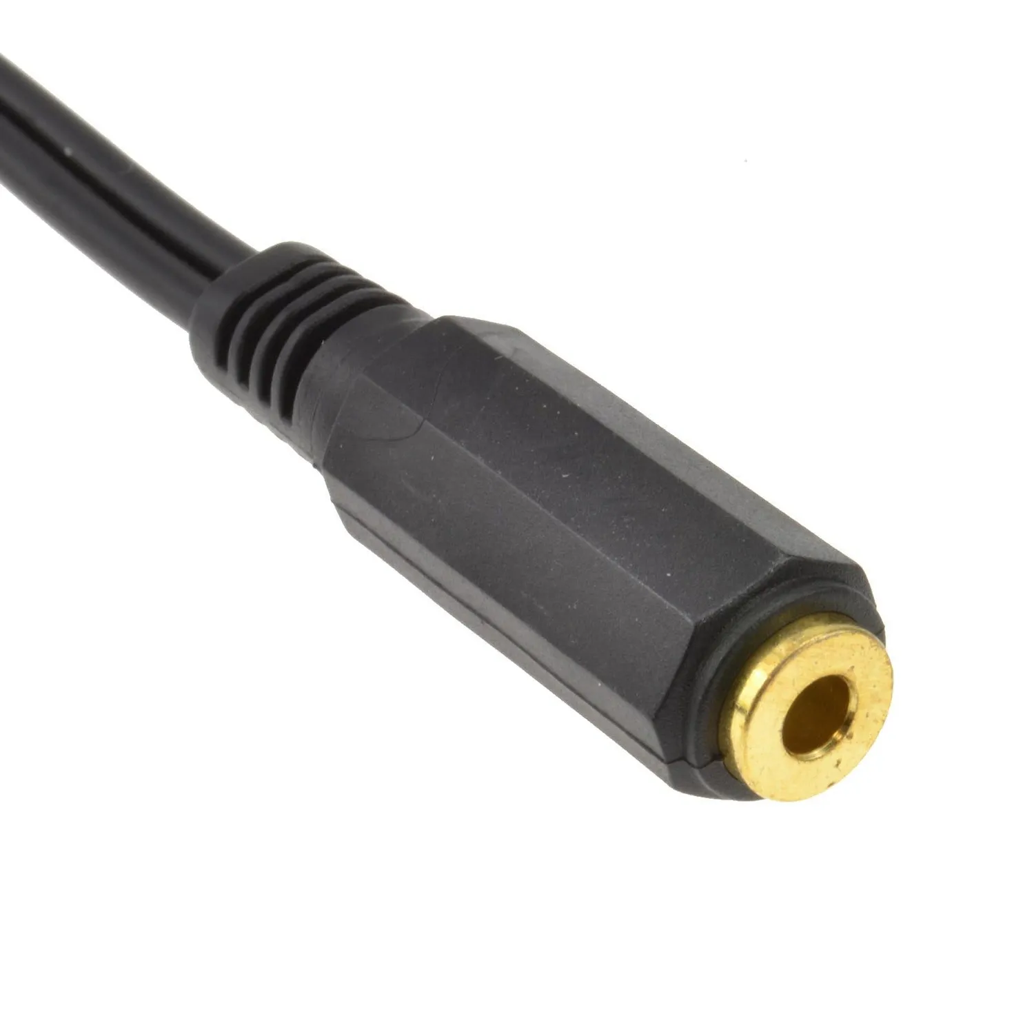 Kenable 2,5mm auf 3,5mm Klinke Adapterkabel 10cm Winkel vergoldet