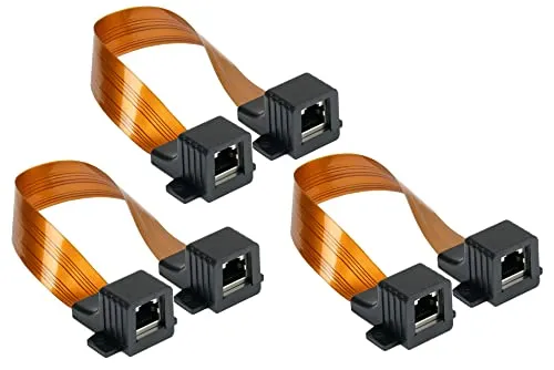 Good Connections RJ45 Fensterdurchführung 3er-Set transparent flach