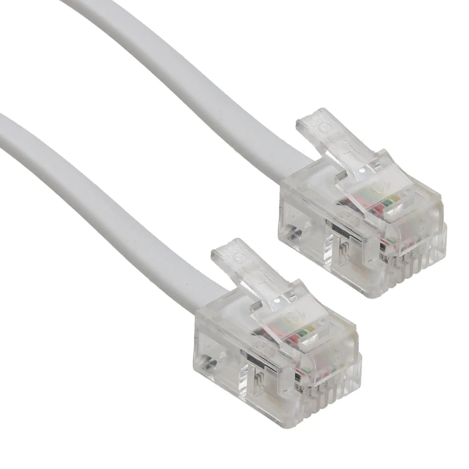Kenable ADSL Flachkabel RJ11 1m Schwarz