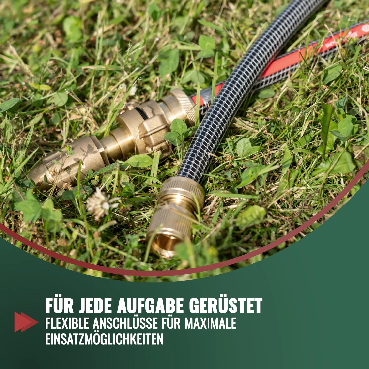Poppstar PVC Gartenschlauch 25m 1/2 Zoll 4-lagig