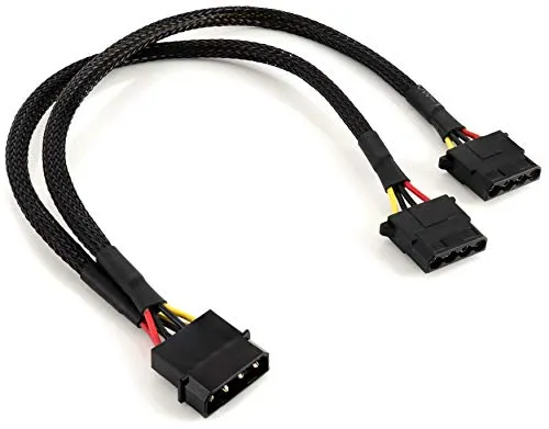 Poppstar Molex Verteilerkabel 30 cm schwarz Y