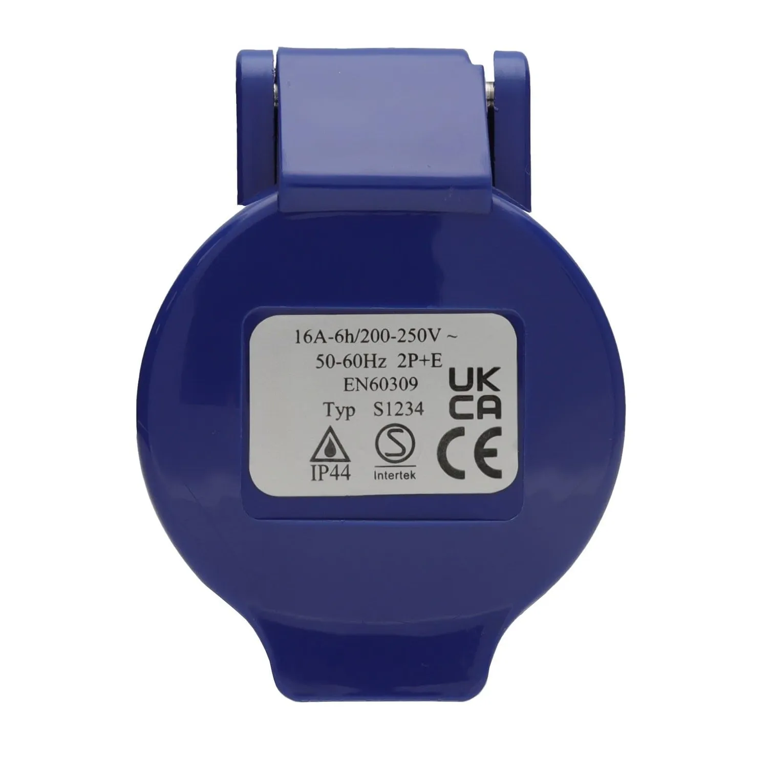Kenable Schuko auf CEE 16A Camping Adapter blau
