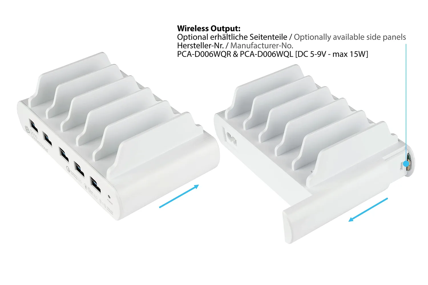 Good Connections USB-Schnellladestation 110W 10-Port weiß PD