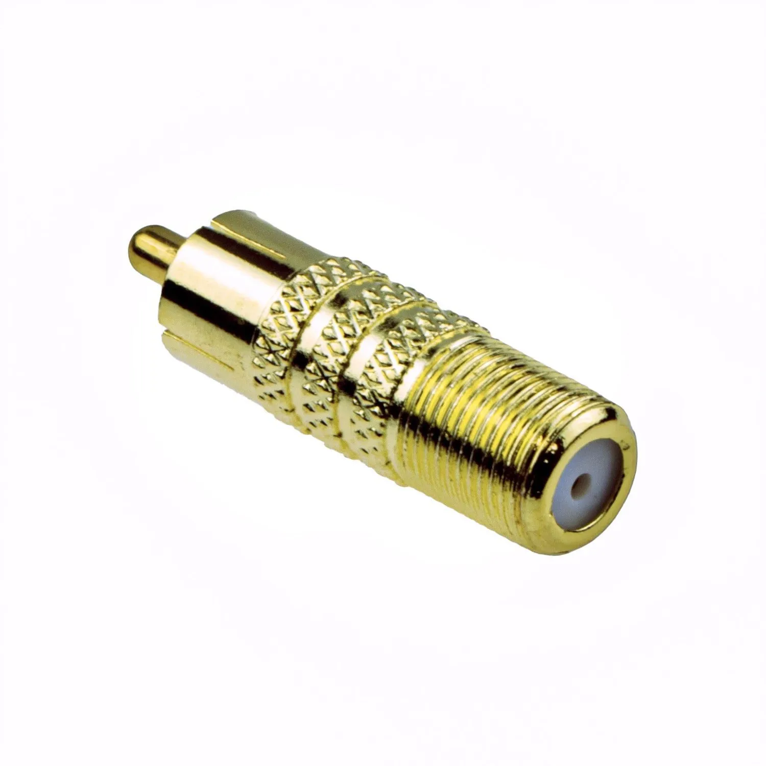 Kenable F-Typ Buchse Cinch Adapter vergoldet Gold