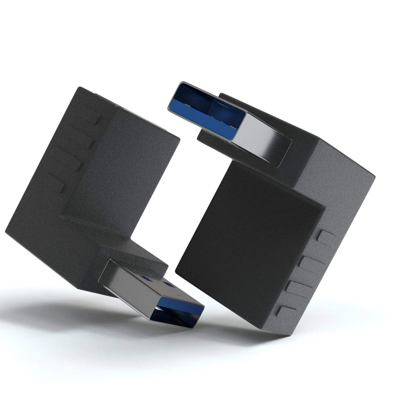 JAMEGA USB 3.0 Winkeladapter 270° 2er Pack schwarz