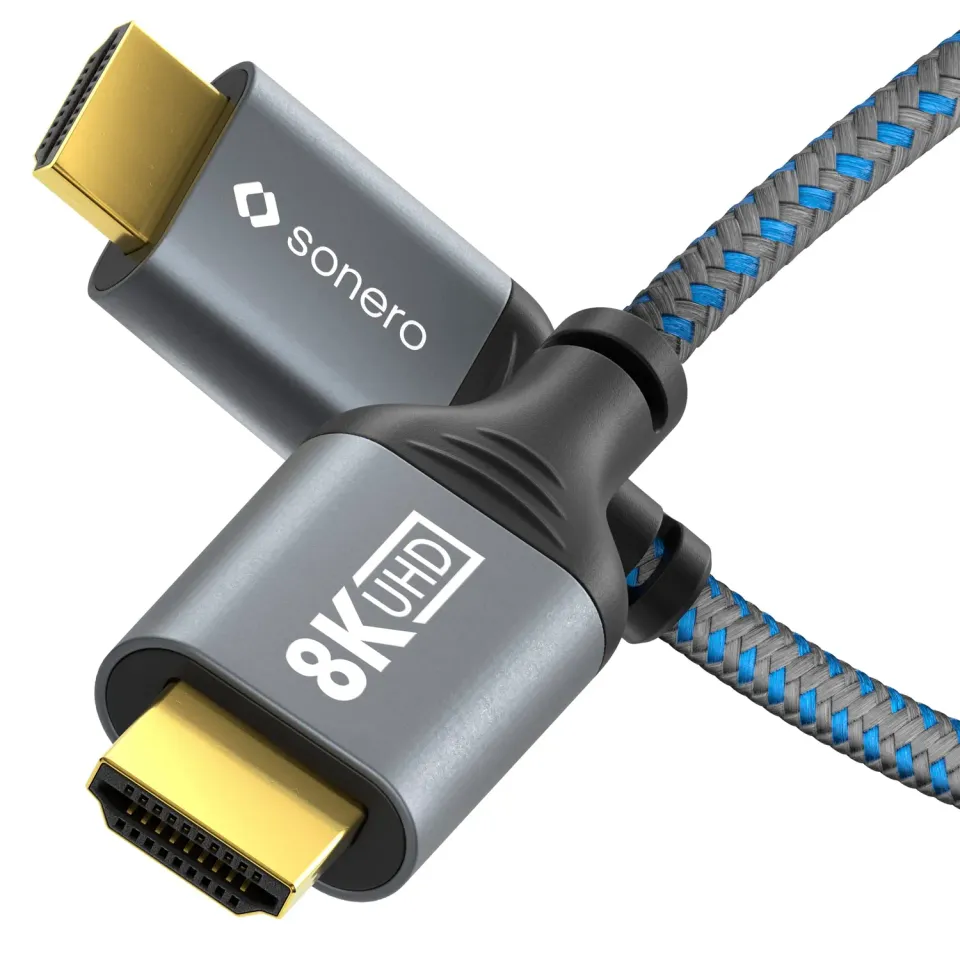 Sonero SPC-HD110-030 HDMI-Kabel 3 m 8K grau/blau