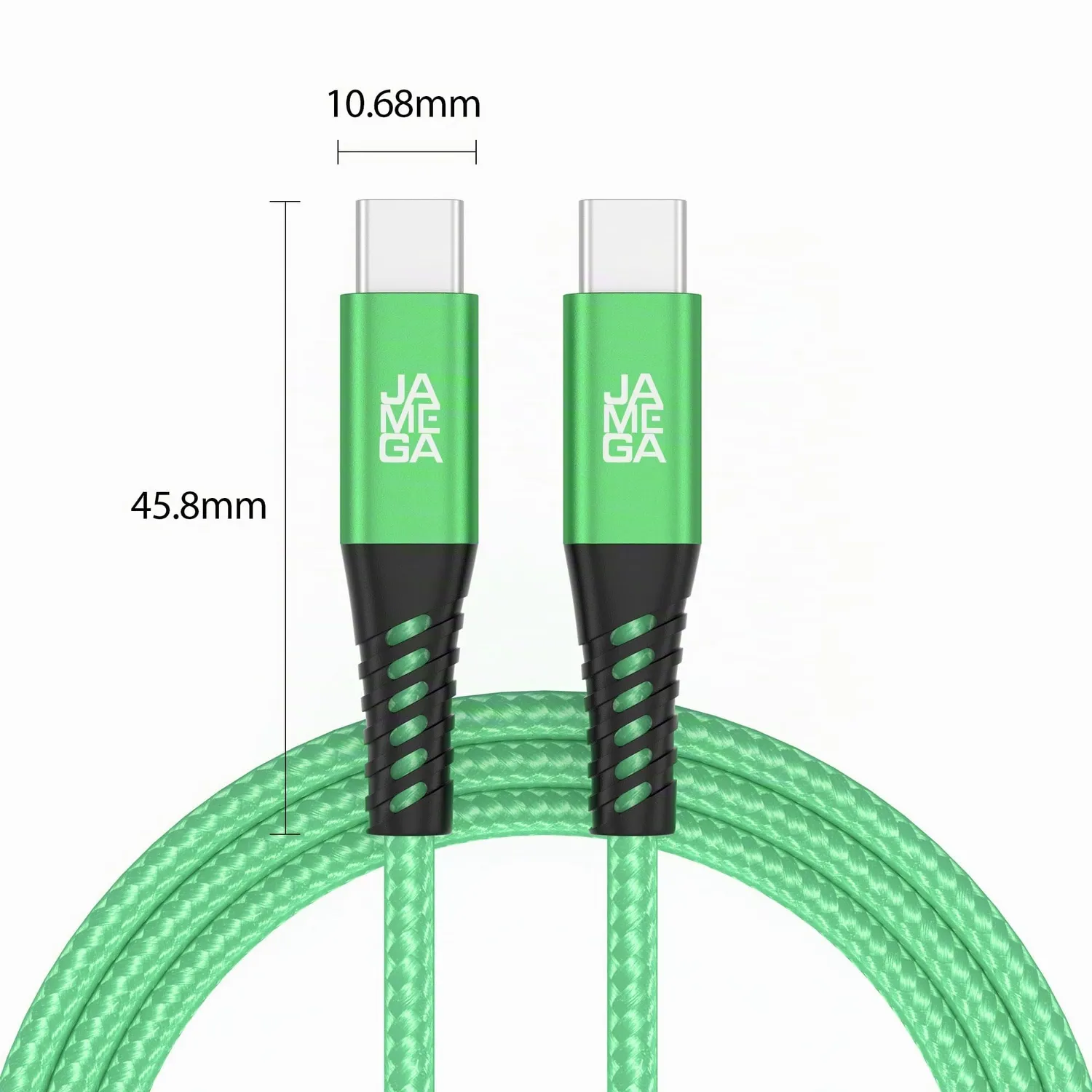 Jamega USB-C Kabel 0,5m Grün Fast Charge