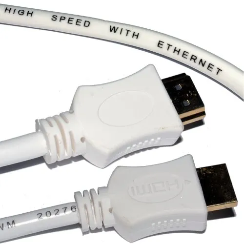 Kenable HDMI Kabel Weiß 5 m 1080p vergoldet