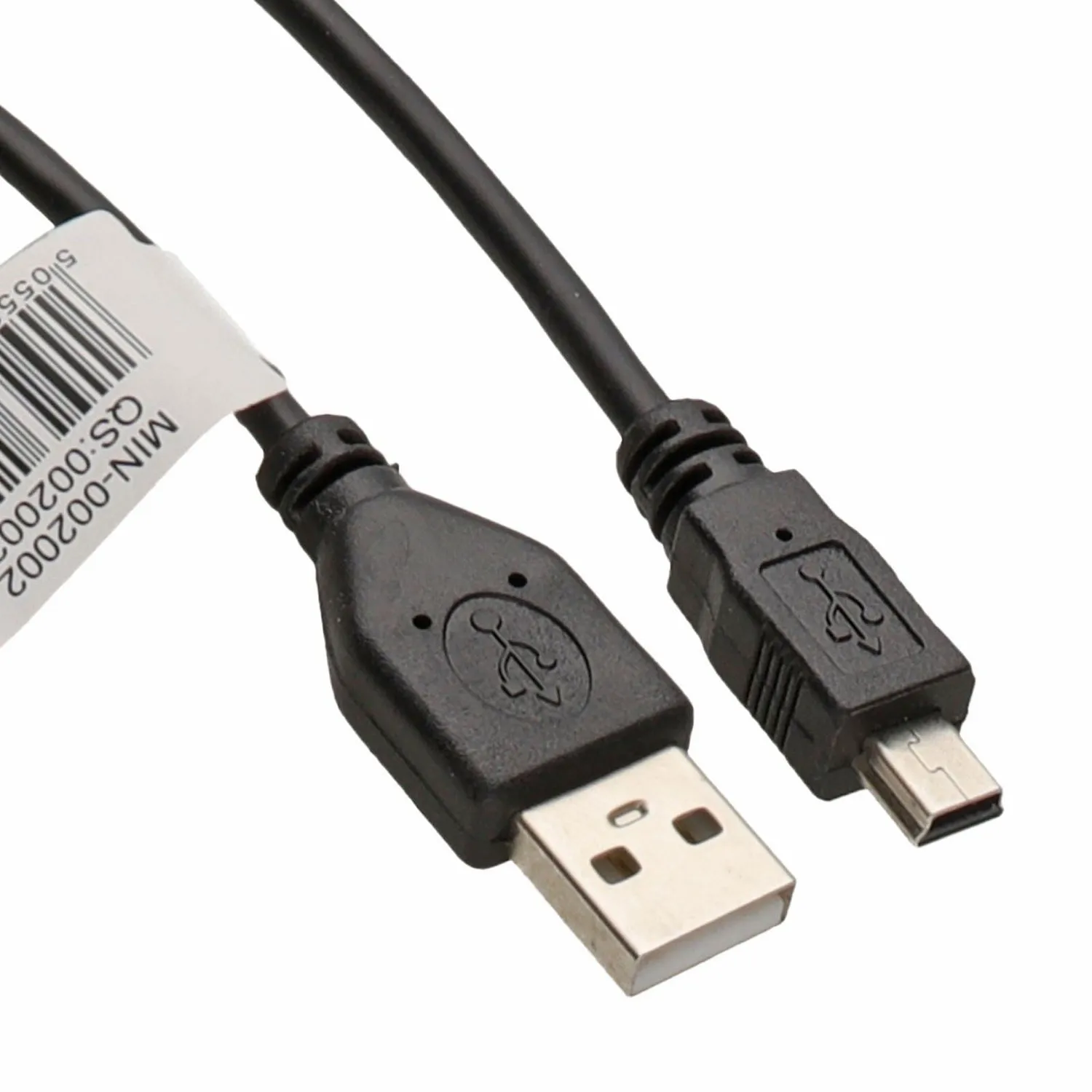 Kenable USB 2.0 Kabel A auf Mini-B 0,6m schwarz Hi-Speed