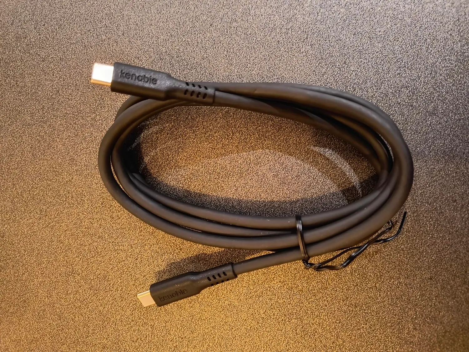 Kenable USB-C 3.2 Kabel 0,5m 100W 20Gbps Schwarz