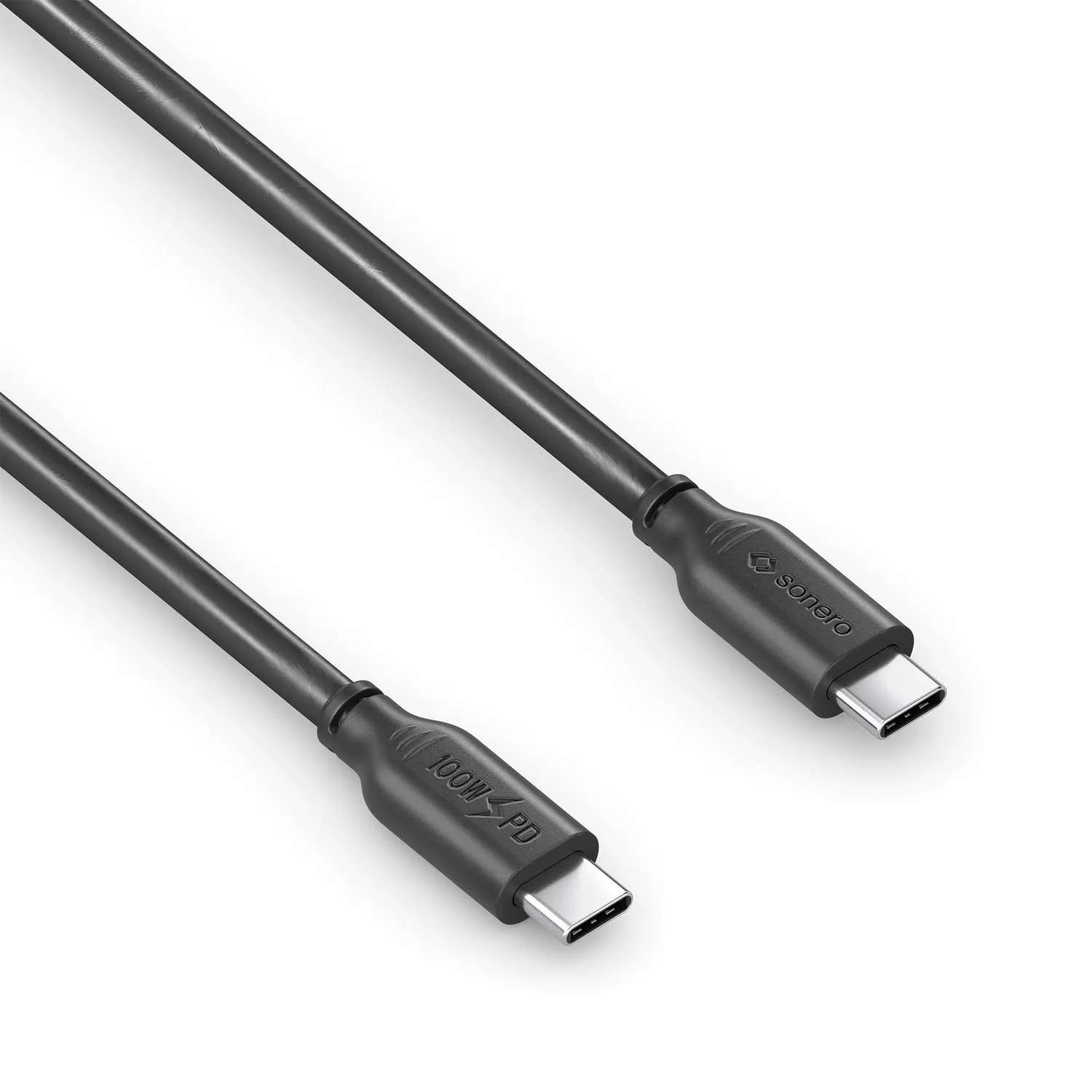Sonero SPC-U210-030 USB-C Ladekabel 3,0m schwarz 100W PD