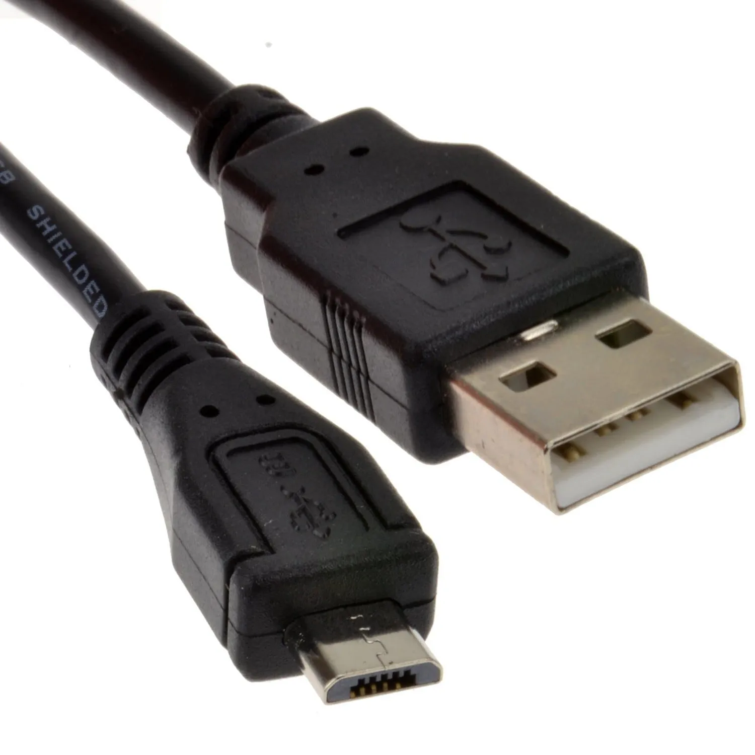 Kenable USB A auf Micro-B Schnellladekabel 24AWG 1,2m Schwarz