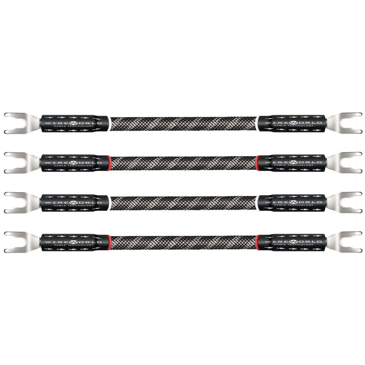 WireWorld Platinum Eclipse 10 Bi-Wire Jumper 4er Silber