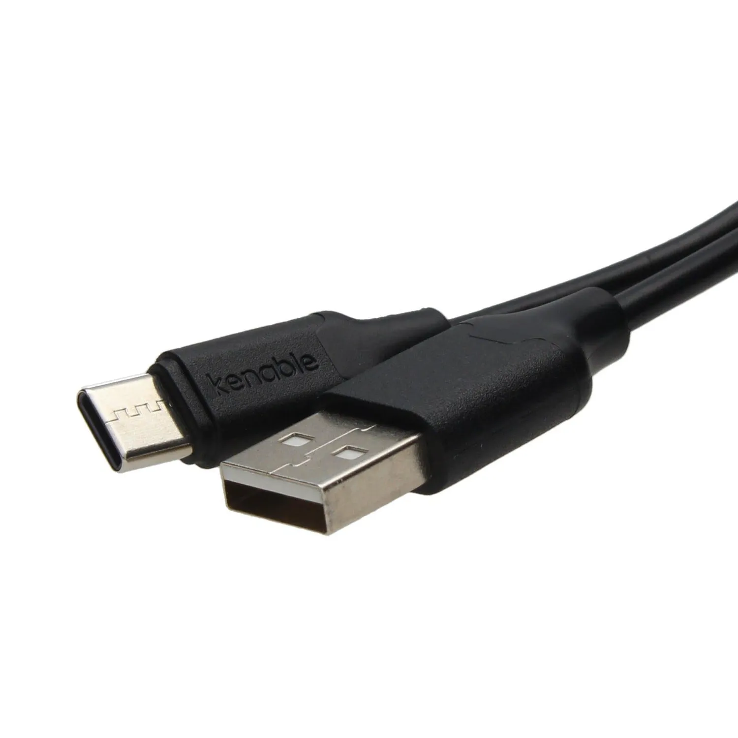 kenable USB-C Schnellladekabel USB-A 2m schwarz 3A