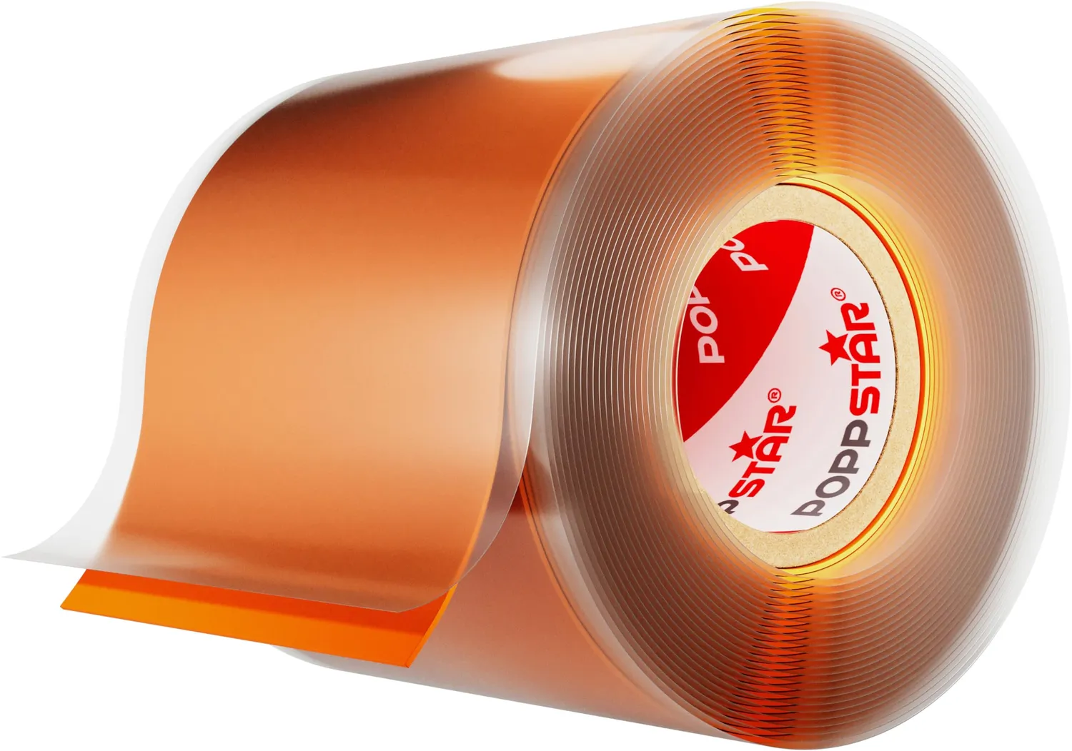 Poppstar Silikonband 3m x 25mm Orange 1 Rolle