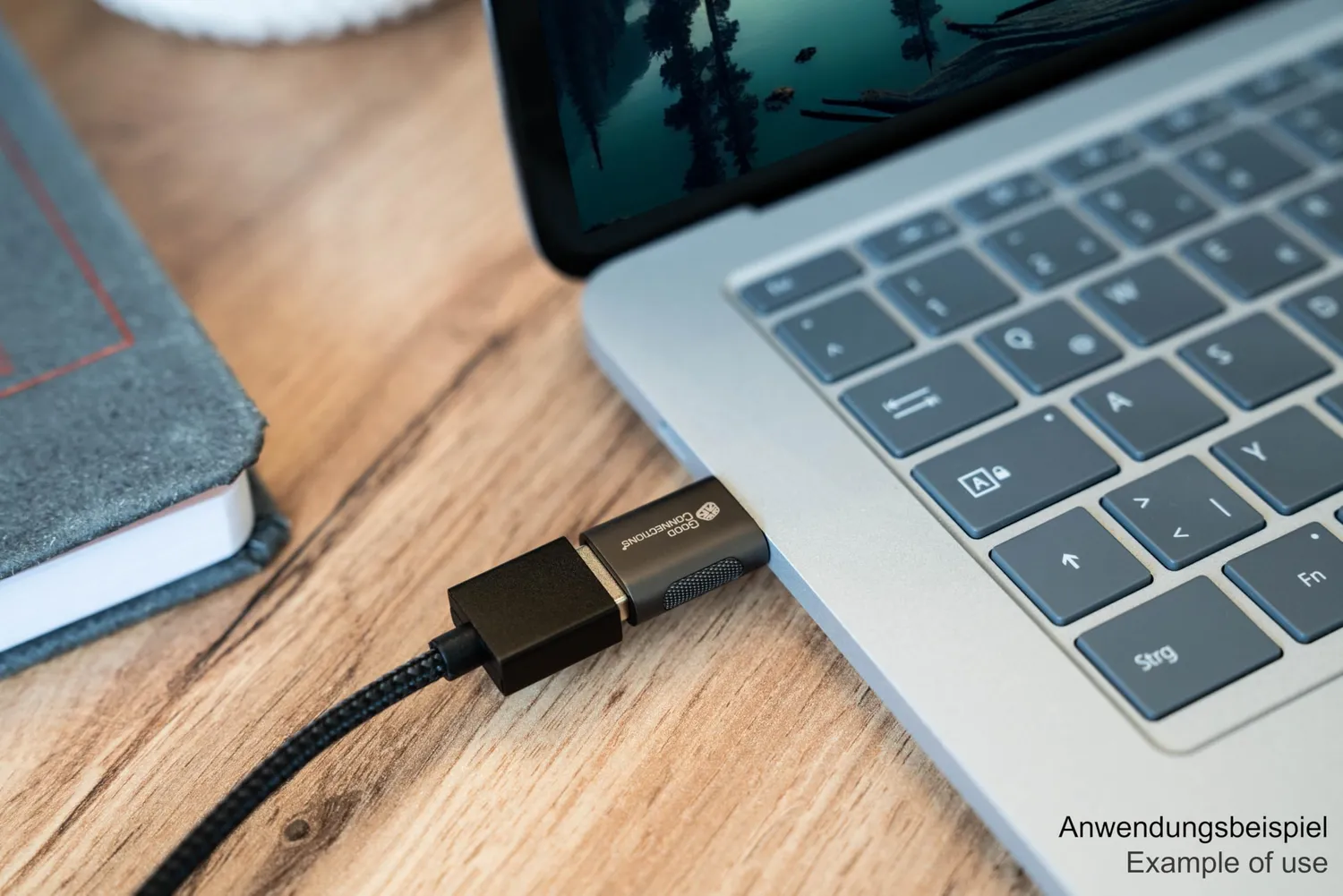 Good Connections USB-C auf USB-A Adapter 5 Gbit/s anthrazit