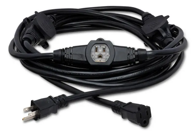 Hosa PDX-225 Stromverteilerkabel 8-fach schwarz