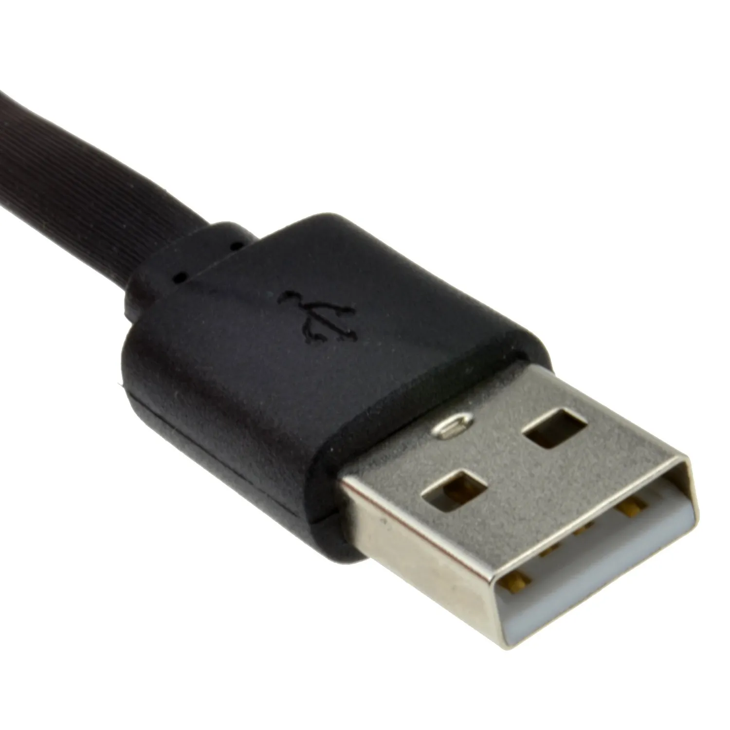 Kenable USB A Micro B Ladekabel 1,8 m schwarz Schnelllade