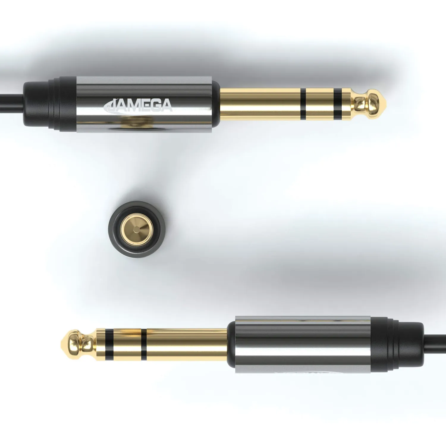 JAMEGA Klinken-Adapterkabel 6,3mm Stecker 0,1m stereo