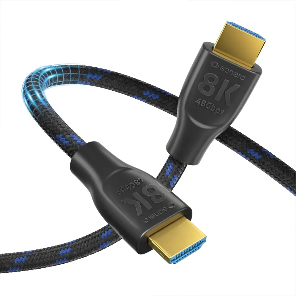 Sonero PHC111-020 HDMI Kabel 2m schwarz 8K Nylon