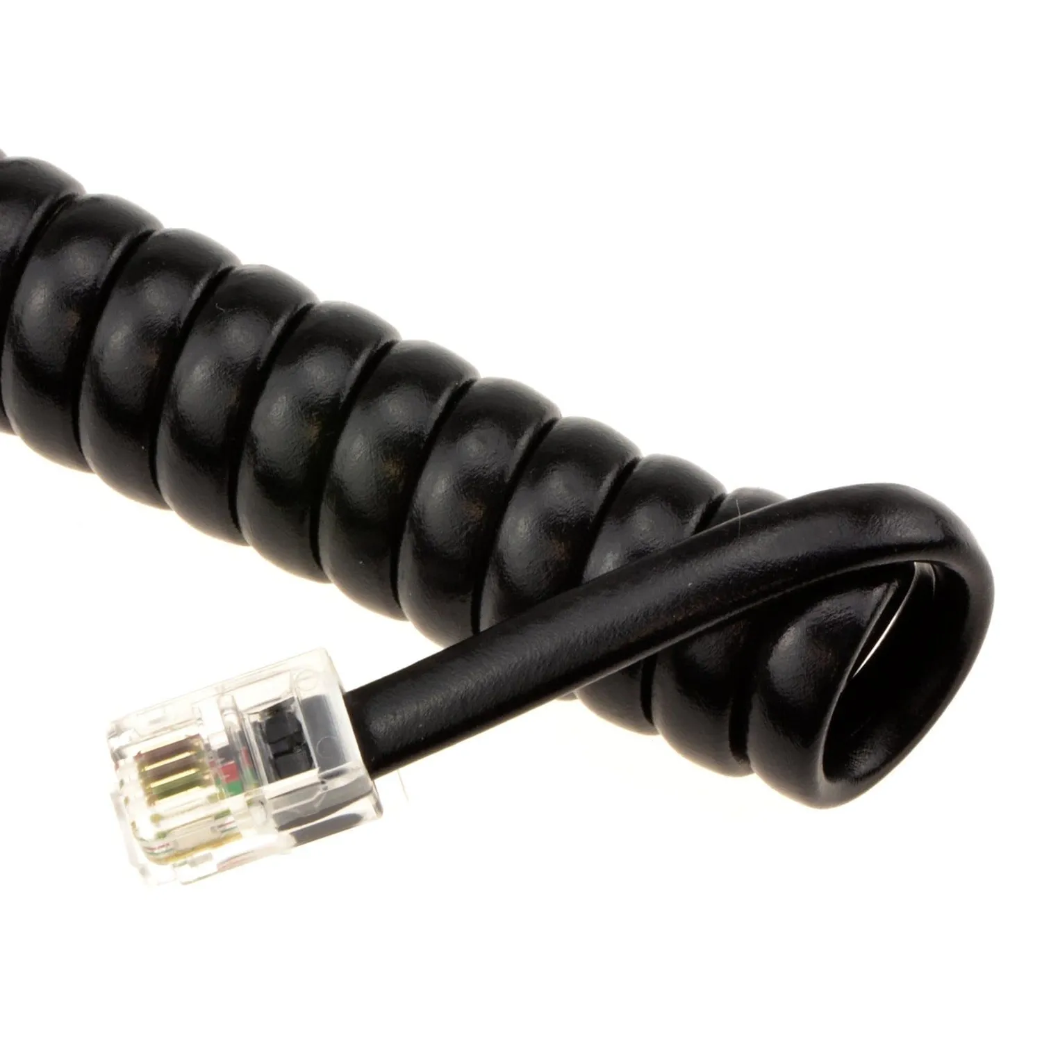 Kenable Hörer Spiralkabel RJ10 6m schwarz
