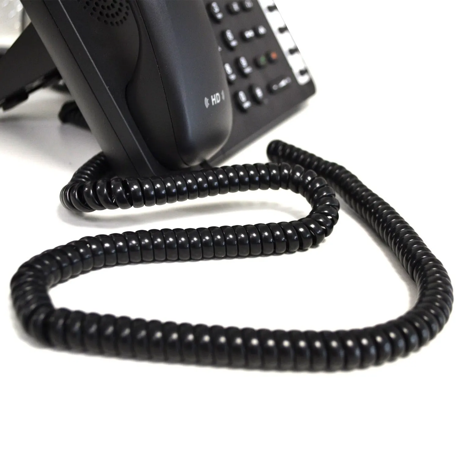 Kenable Hörer Spiralkabel RJ10 6m schwarz