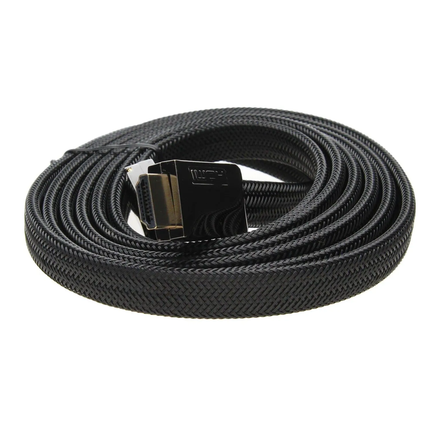 Kenable Pro Flat HDMI 2.0 Kabel 4K 3m schwarz geflochten