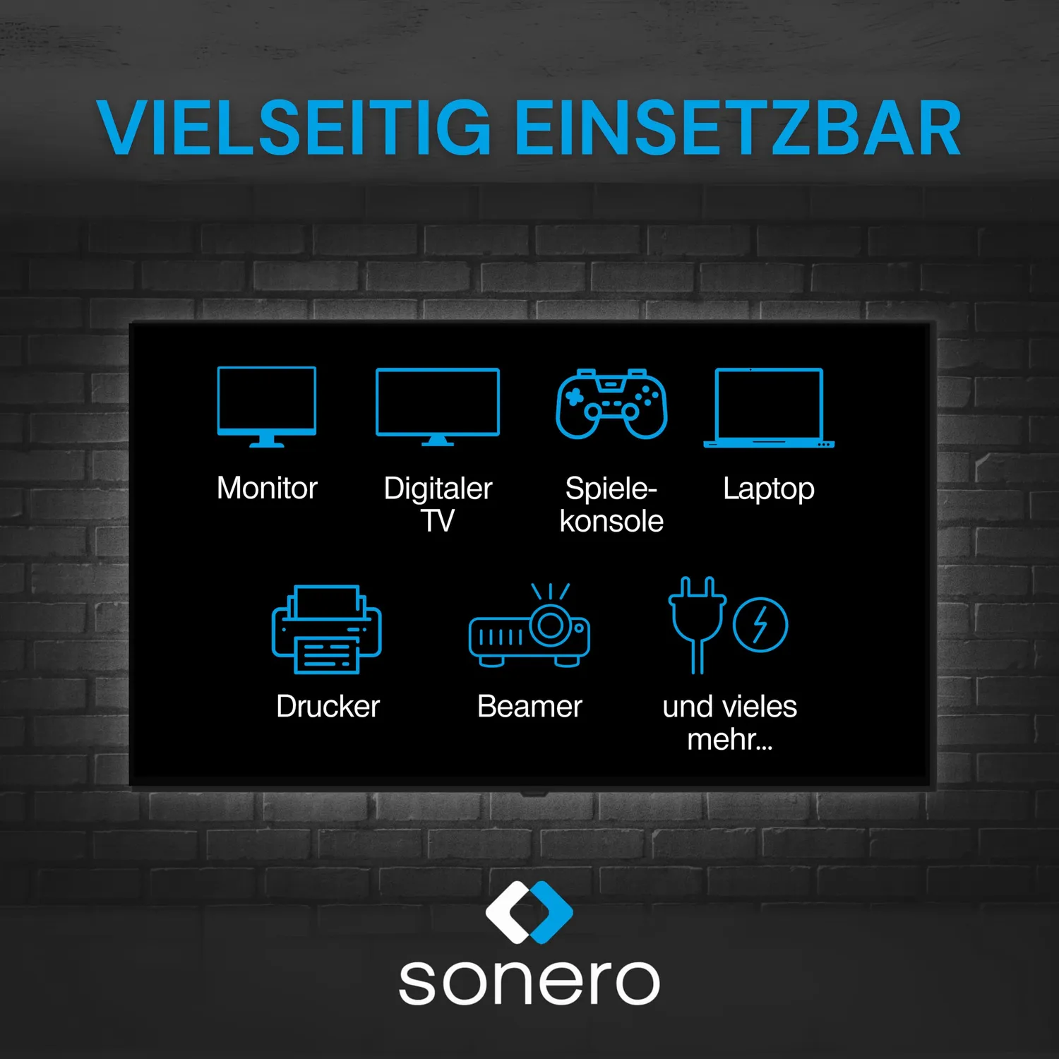 Sonero X-ESG-ESB-100W Verlängerungskabel 10m weiß Euro