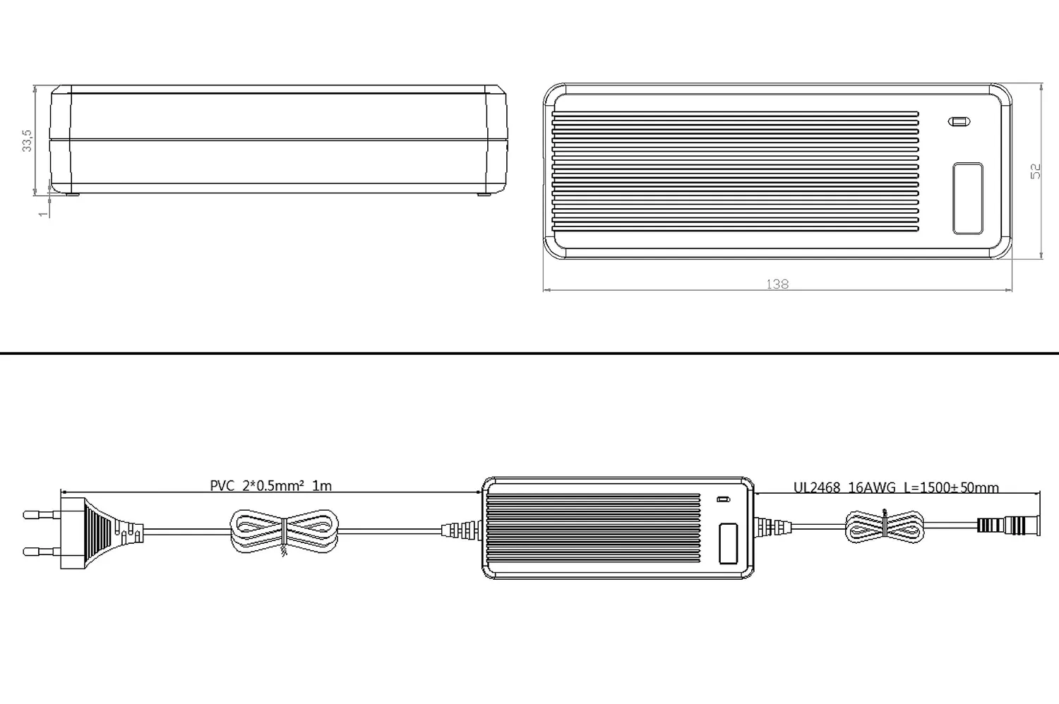 Poppstar Universal Netzteil 6-16V 5A 2,5 m 8 Stecker