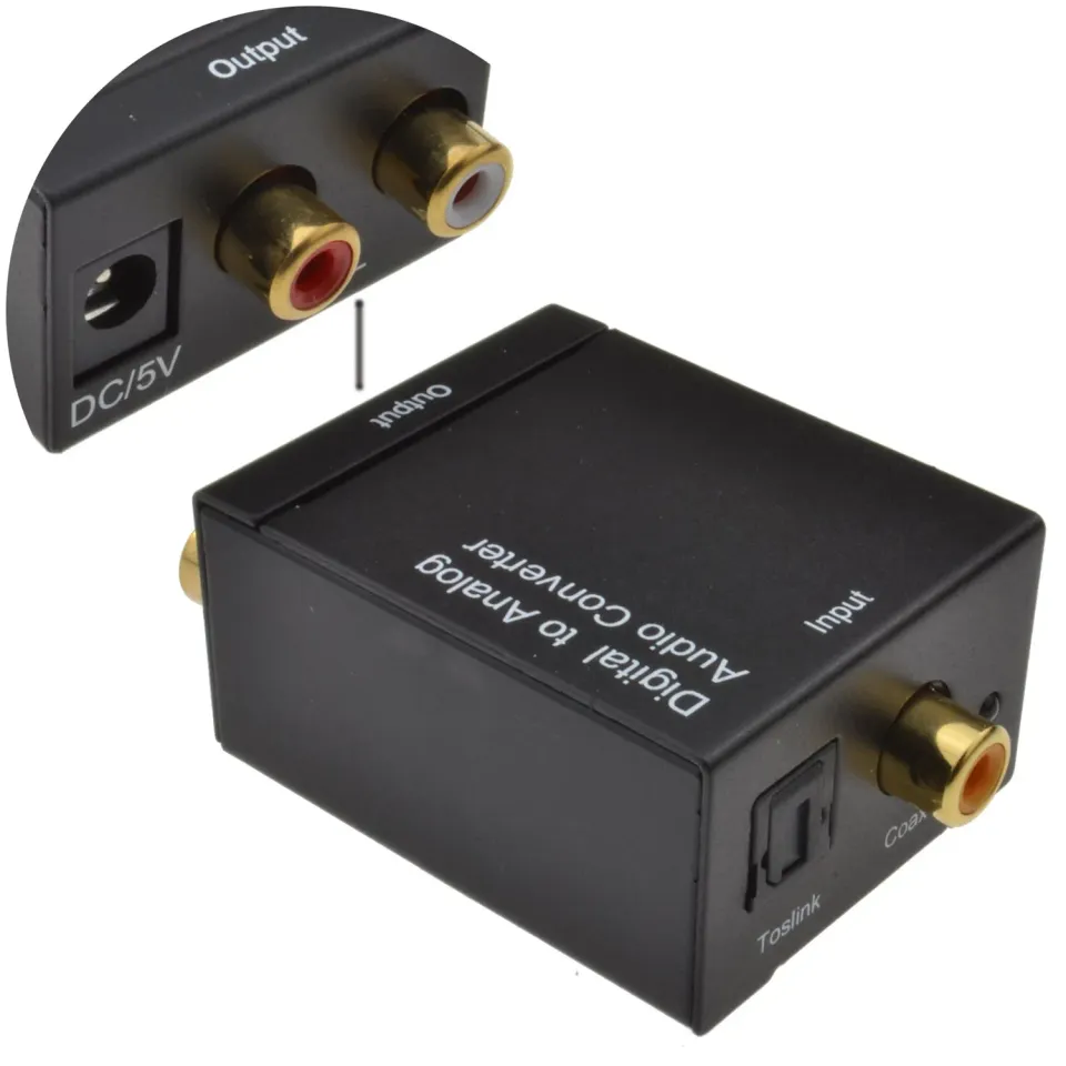 Kenable Digital zu Analog Audio Konverter Toslink Cinch