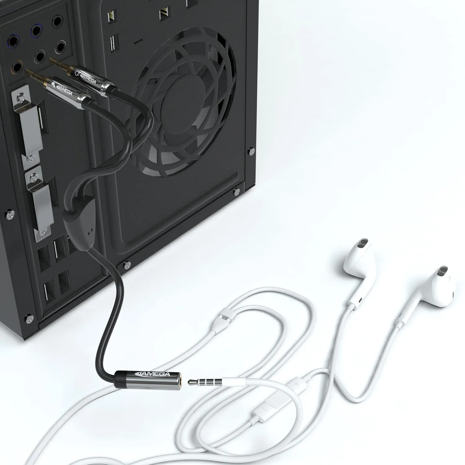 Jamega Audio Y-Splitter 3,5mm CTIA 20cm Headset