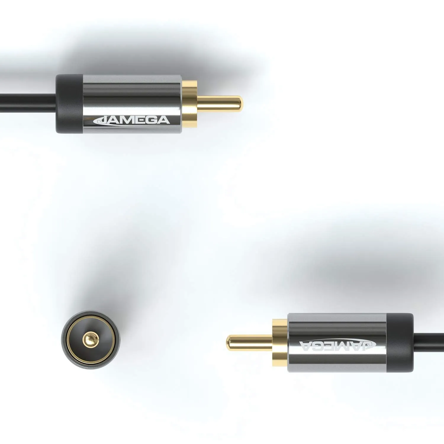 Jamega Y-Adapter Cinch Kabel 0,20m vergoldet