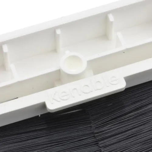 Kenable Bürsten Wanddose Kabeldurchführung 84mm weiß single