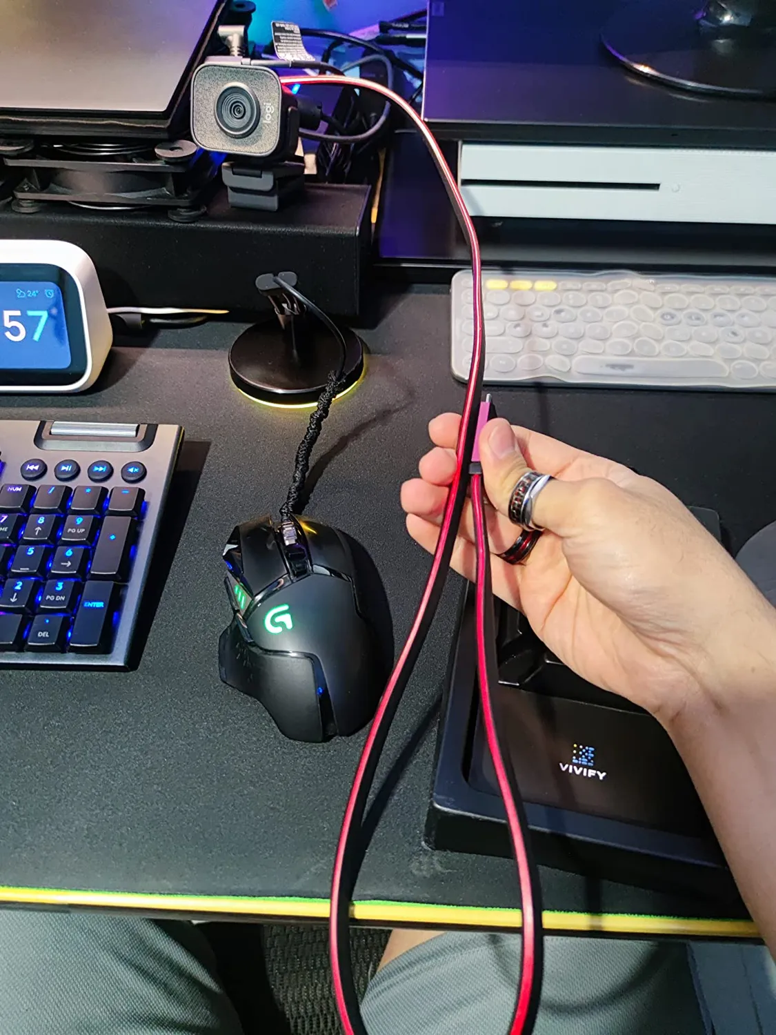 Vivify Aceso W10 USB-C Kabel 1 m rot 10 Gbit/s