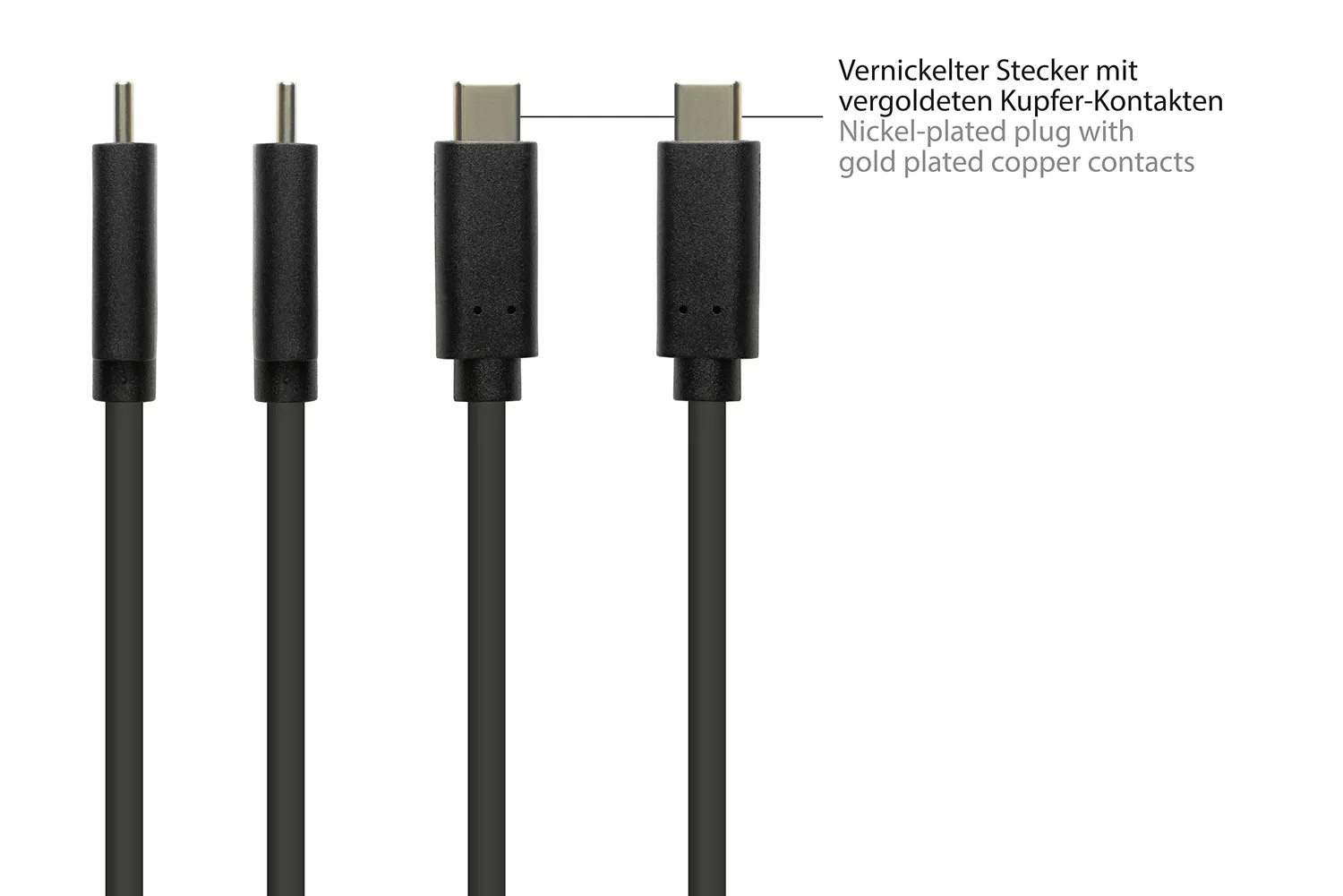 Good Connections USB-C auf Mini-B Kabel 5 m schwarz