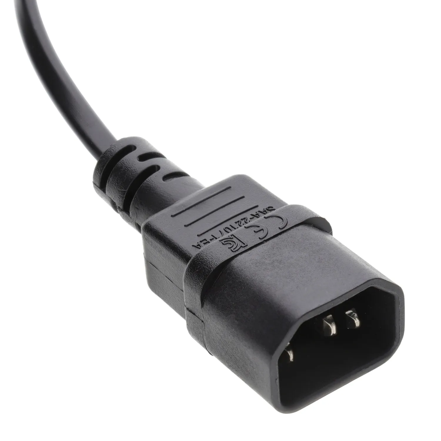 Kenable IEC C14 auf C7 Adapterkabel 0,15m schwarz