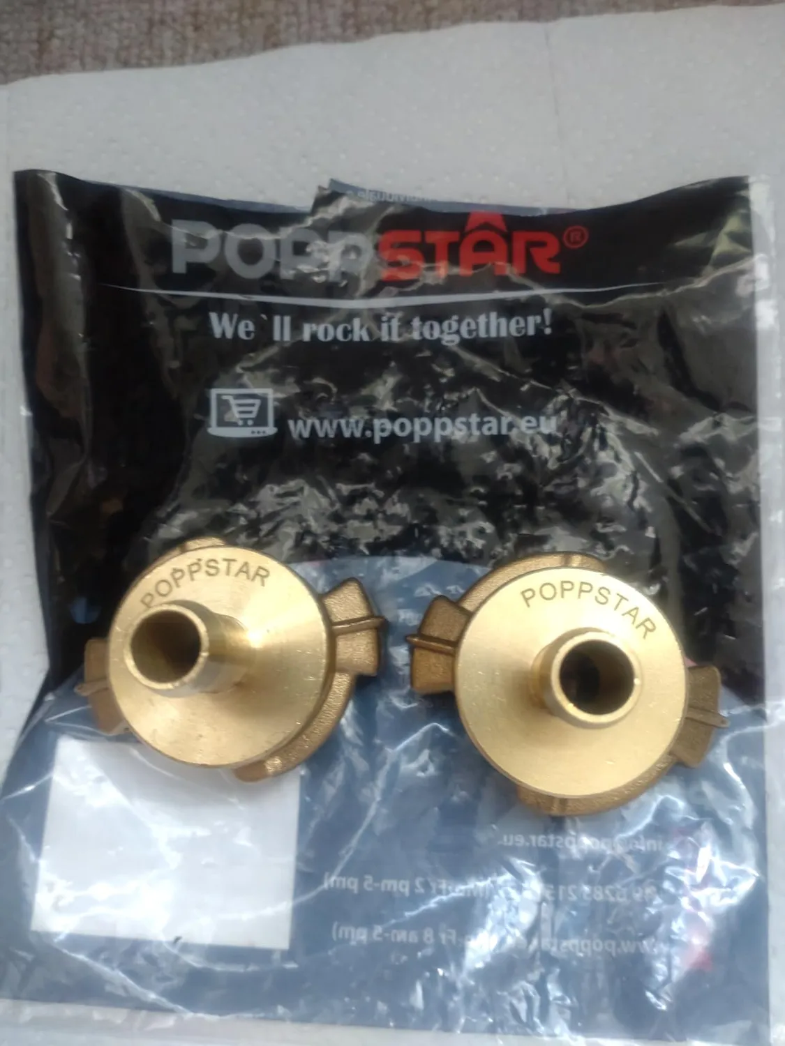 Poppstar Schnellkupplung 1 Zoll 2er-Set Messing