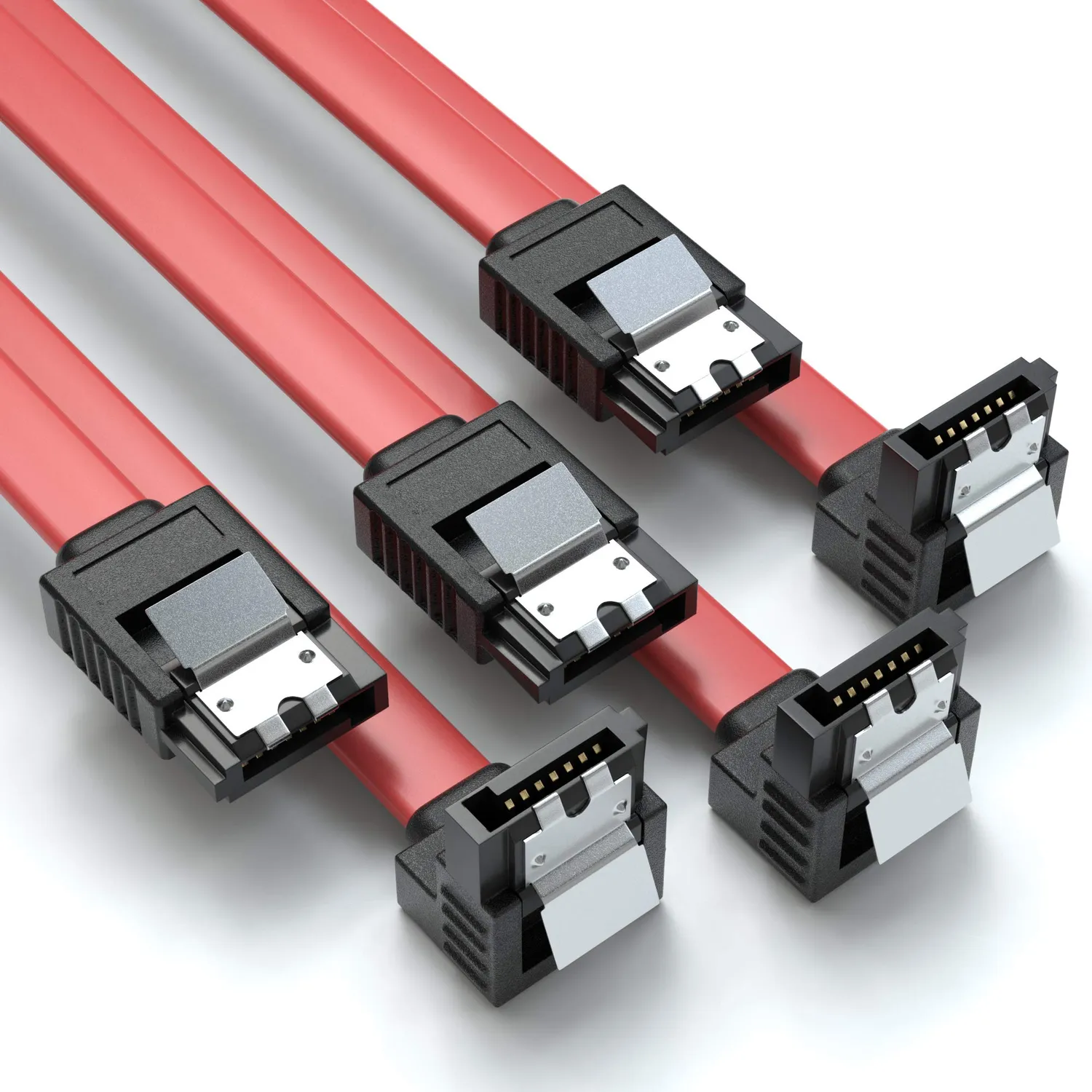 Jamega SATA III Kabel 3x 0,5m Schwarz 6 Gbit/s