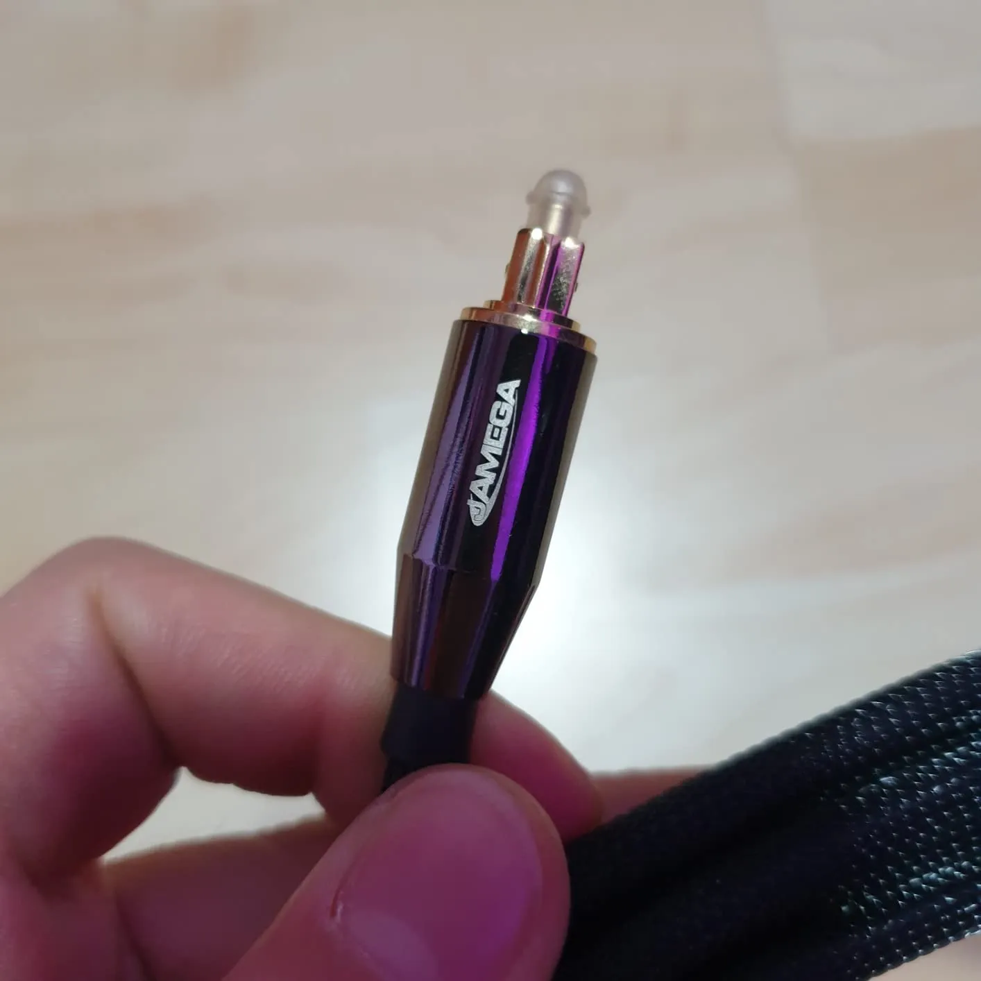 JAMEGA Toslink Optisches Kabel 3 m Nylon Soundbar