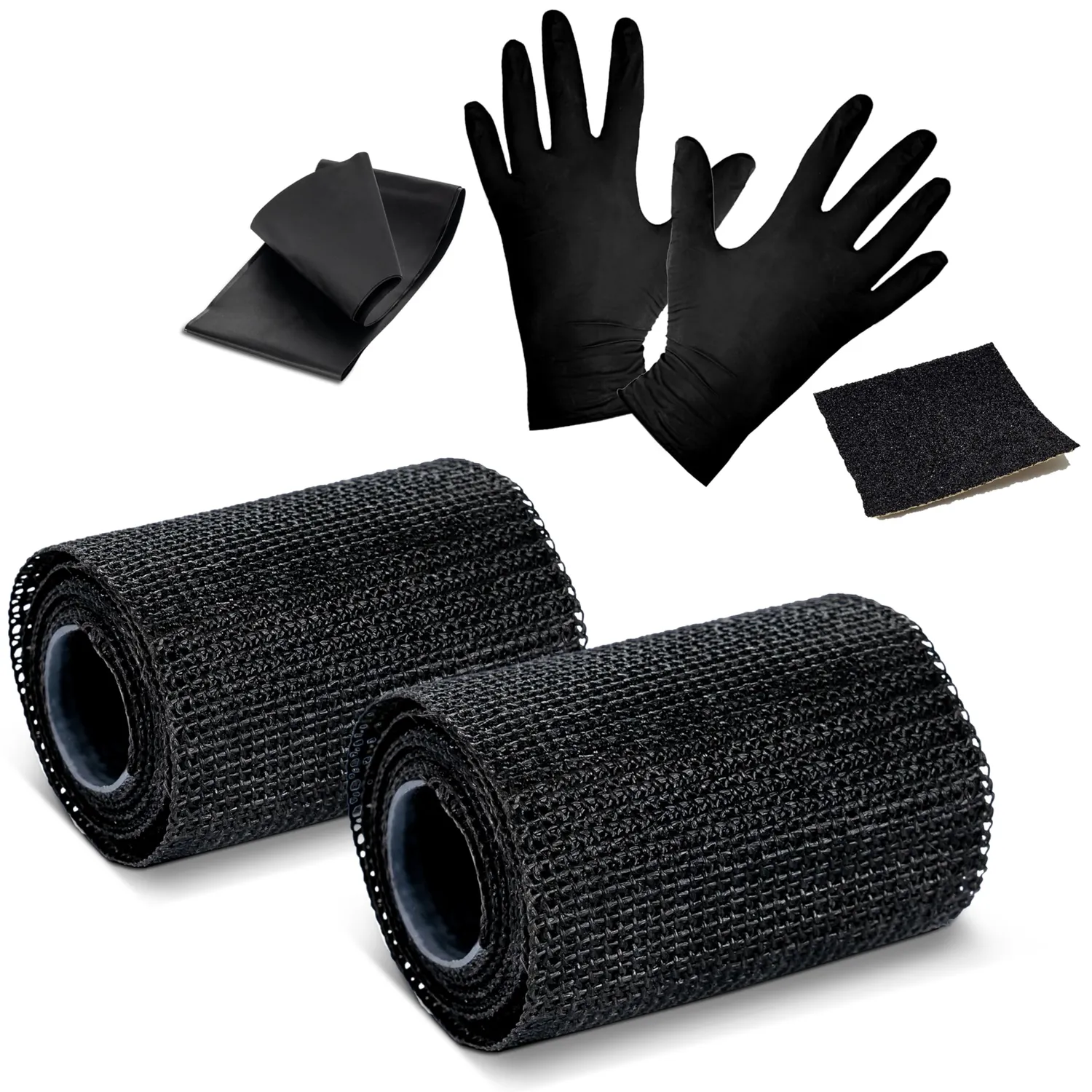 Poppstar Reparaturband Glasfaser 10cm x 1,5m 1 Rolle schwarz