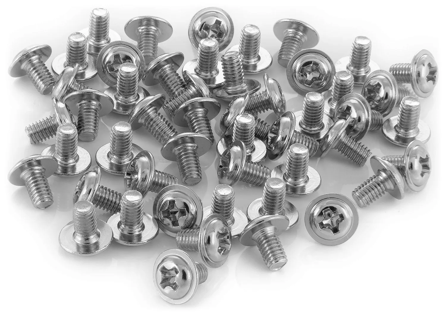 Poppstar Festplattenschrauben 3,5 Zoll 6-32x7mm 50er silber