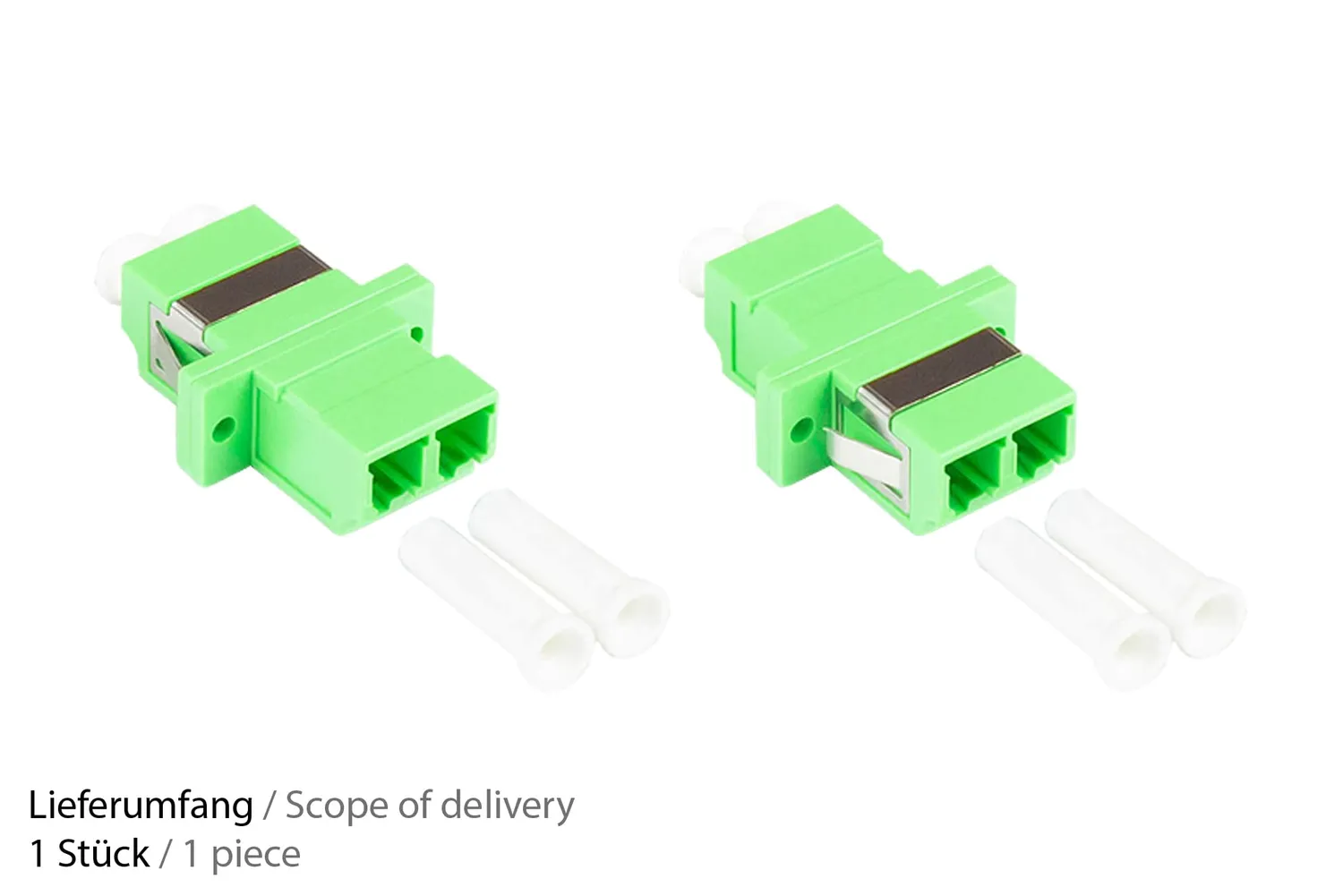 Good Connections LWL Kupplung LC-APC Duplex OS2 grün