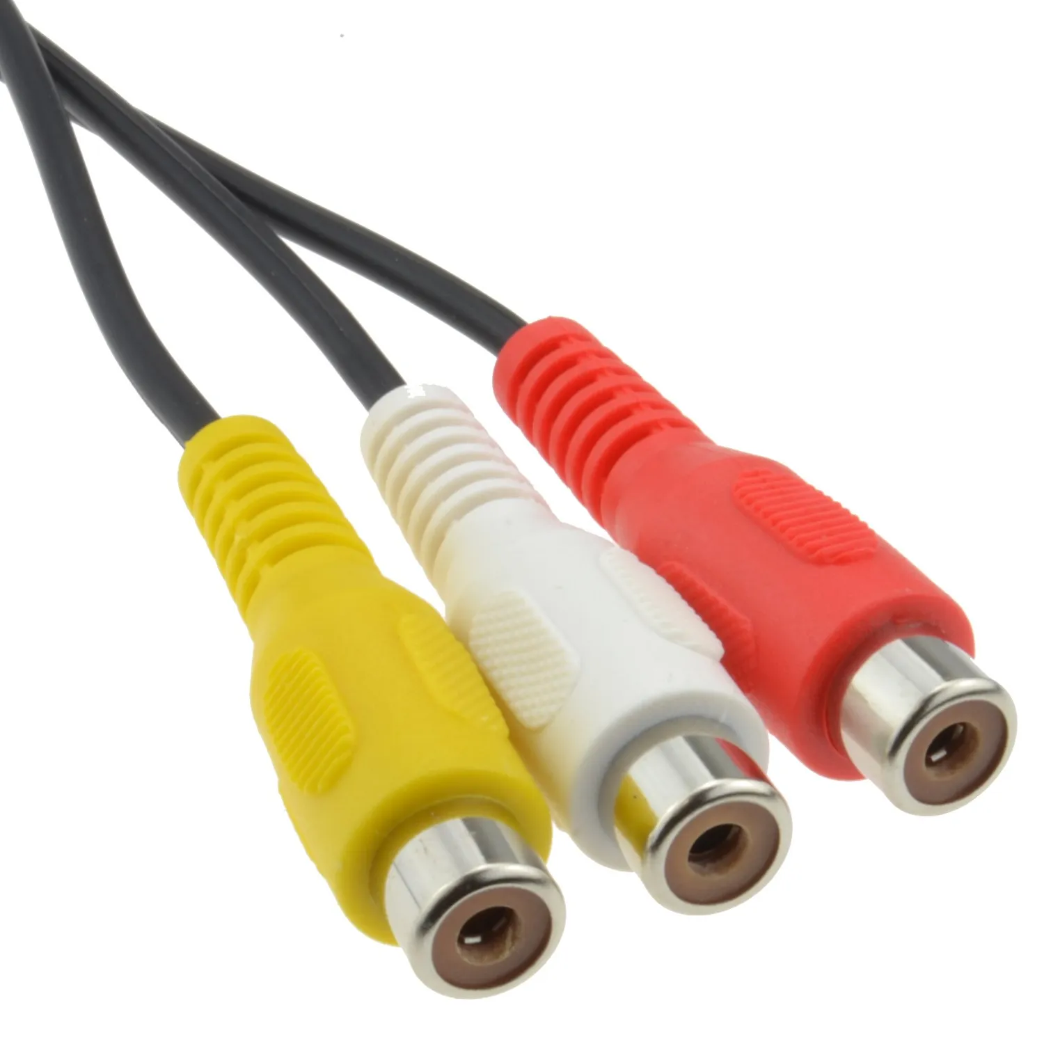 Kenable Cinch Adapterkabel 3,5 mm auf 3x Cinch 0,3 m rot weiß gelb