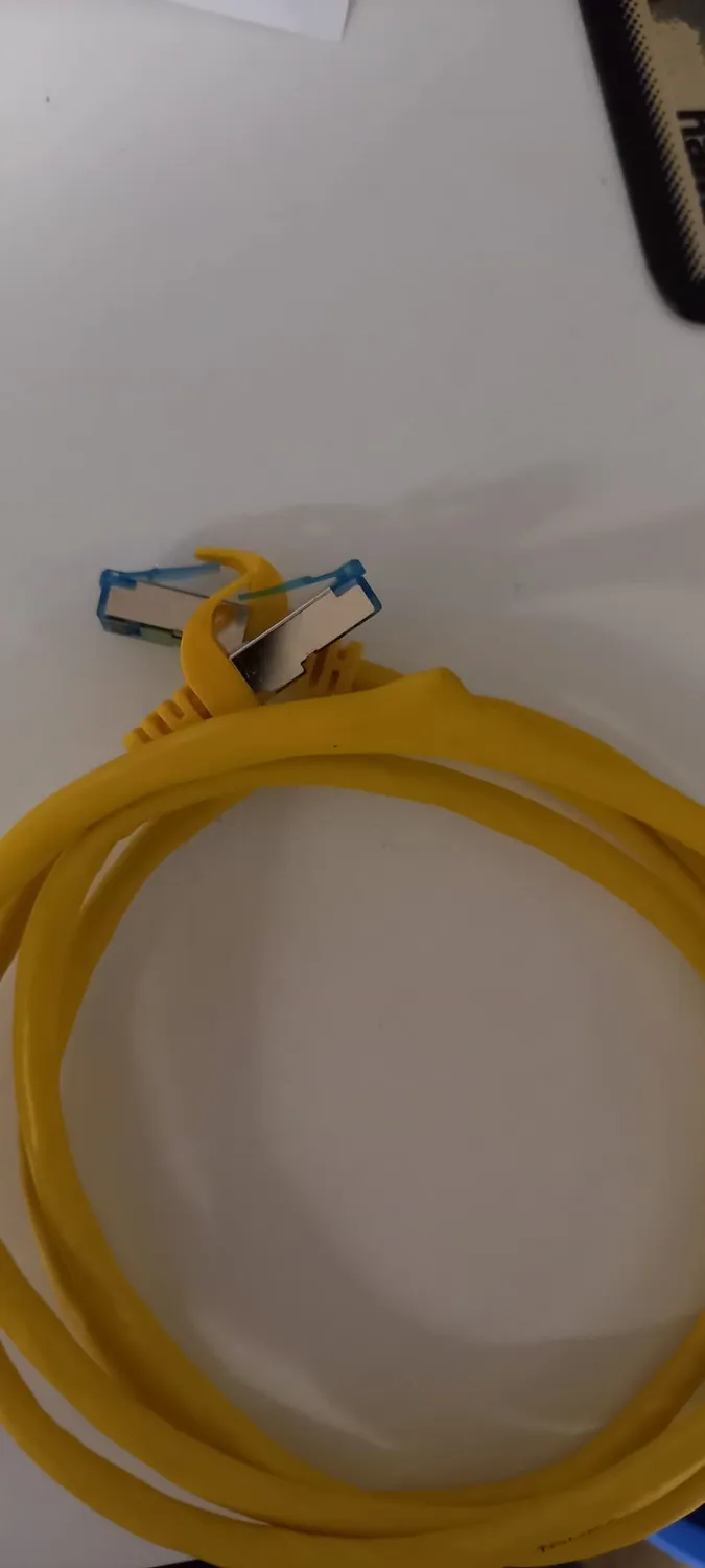 JAMEGA Cat.7 Netzwerkkabel Flach 0,25m Schwarz 10Gbit