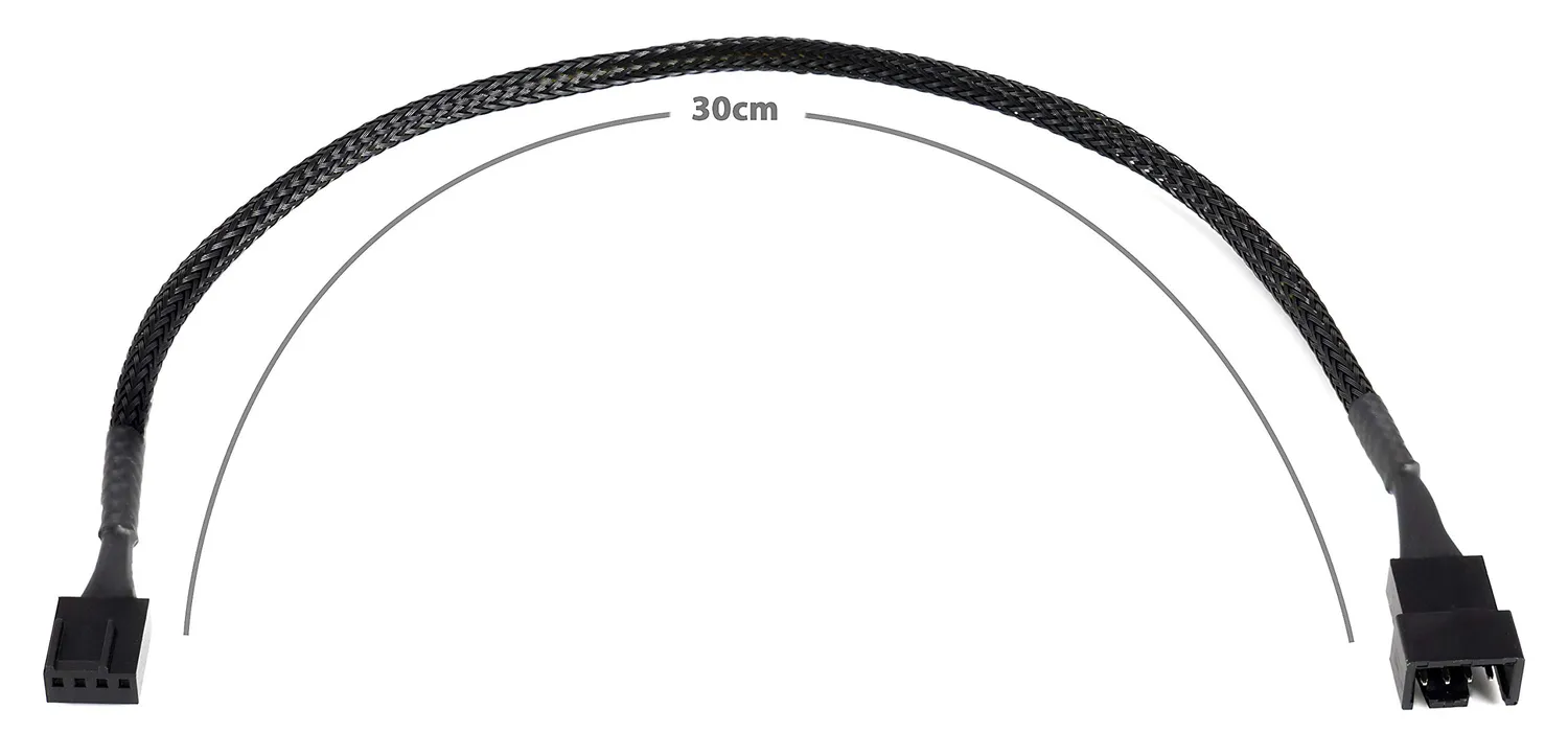 Poppstar PWM Lüfter Kabel Set 4-Pin Y-Kabel 15cm